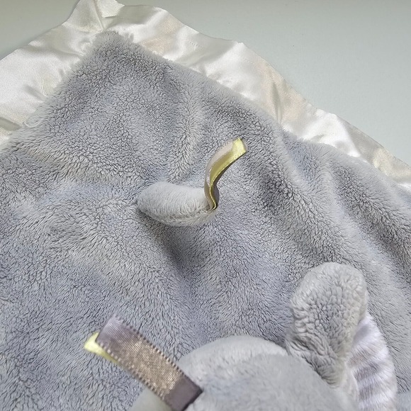 Douglas Baby Elephant Lovey Gray Yellow Satin Trim Security Blanket Plush - Picture 6 of 11